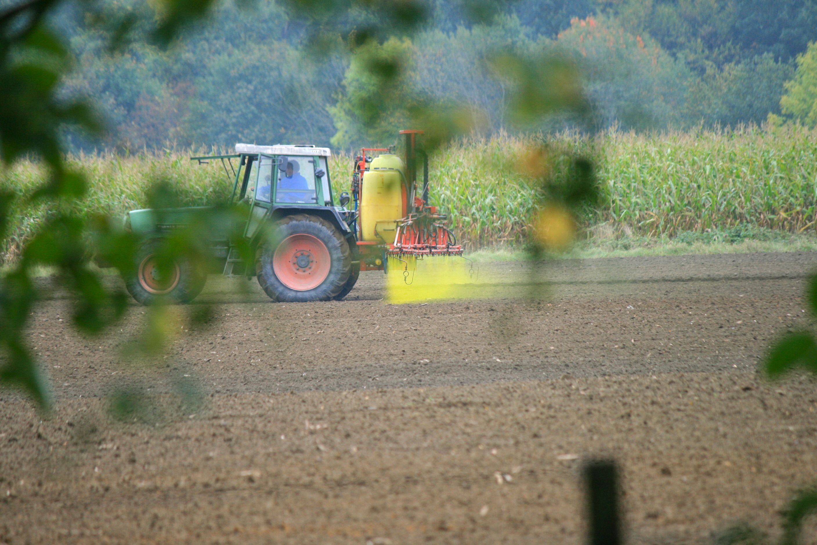 Field sprayer applying crop inputs in an agricultural field